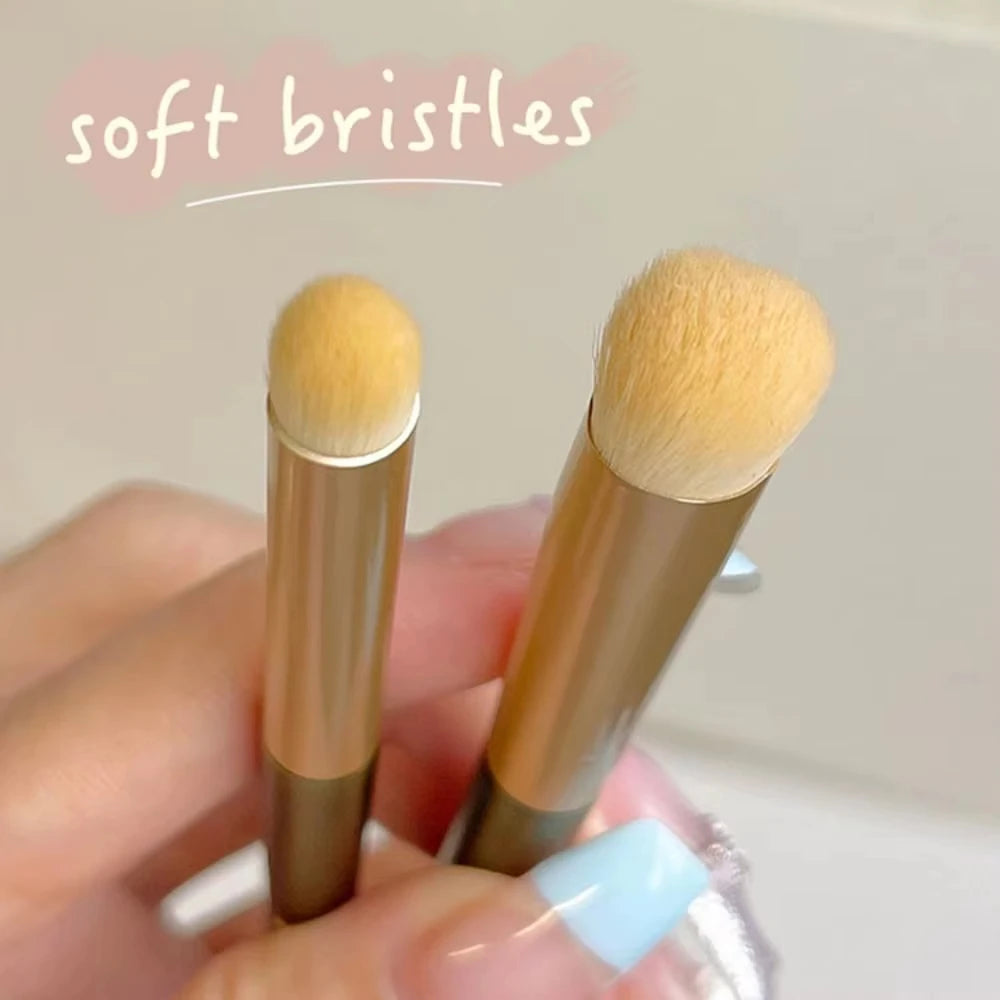 GECOMO Round Head Lip Brush Lipstick Coloring Smudge Brush Concealer Brush Lip Makeup Brush Multi-function Beauty Tool