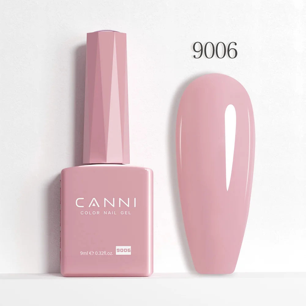 CANNI Hema Free Nail Gel Polish Fall Color Collection Semi Permanent Diamong Long Wear Top Coat Red Gorgeous JellyNude Color 9ml