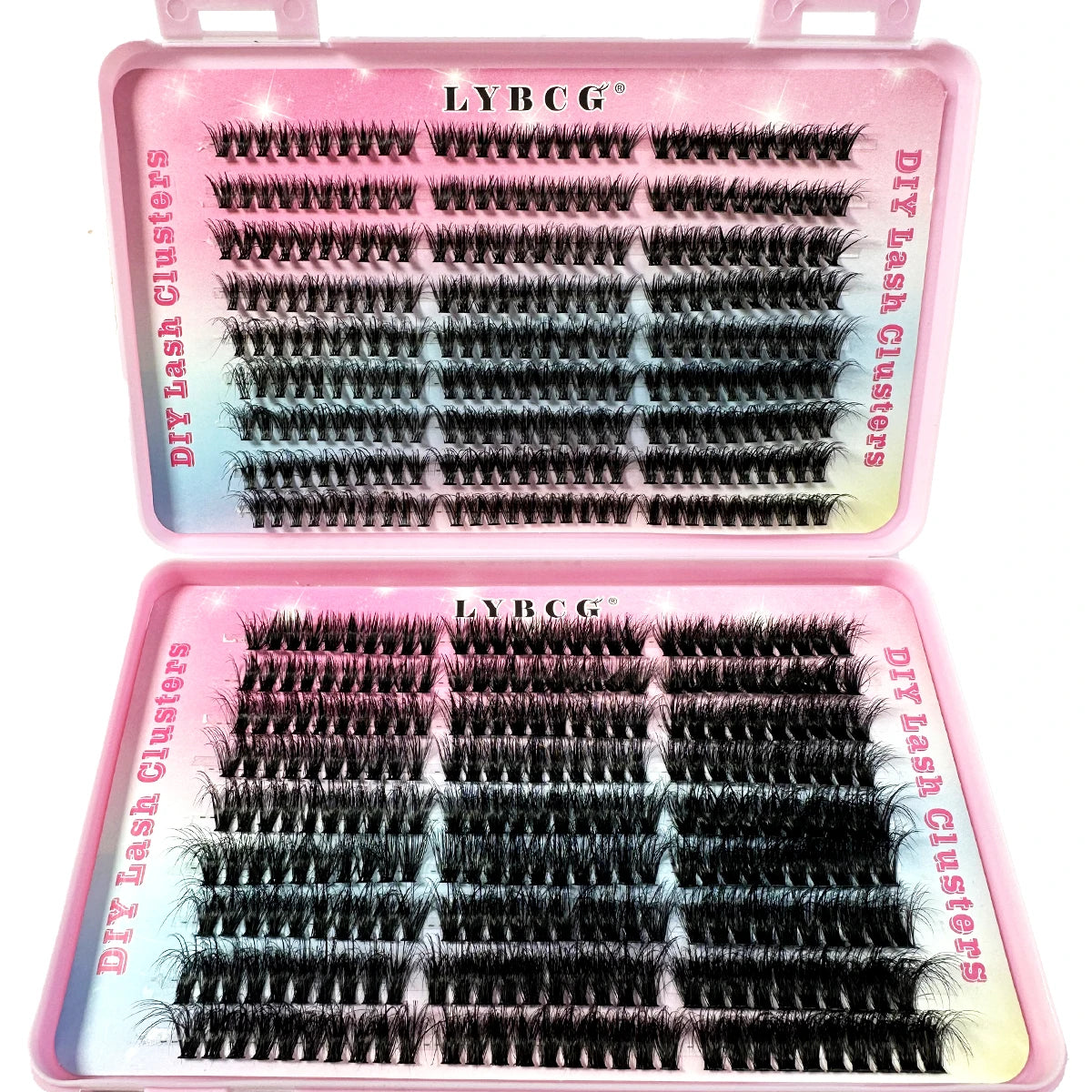 54Row 30D-100D 5D Fluffy Thick Lashes Clusters 9-16mmMix Wispy Individual Lashes Extensions Clusters DIY Makeup False Eyelashes