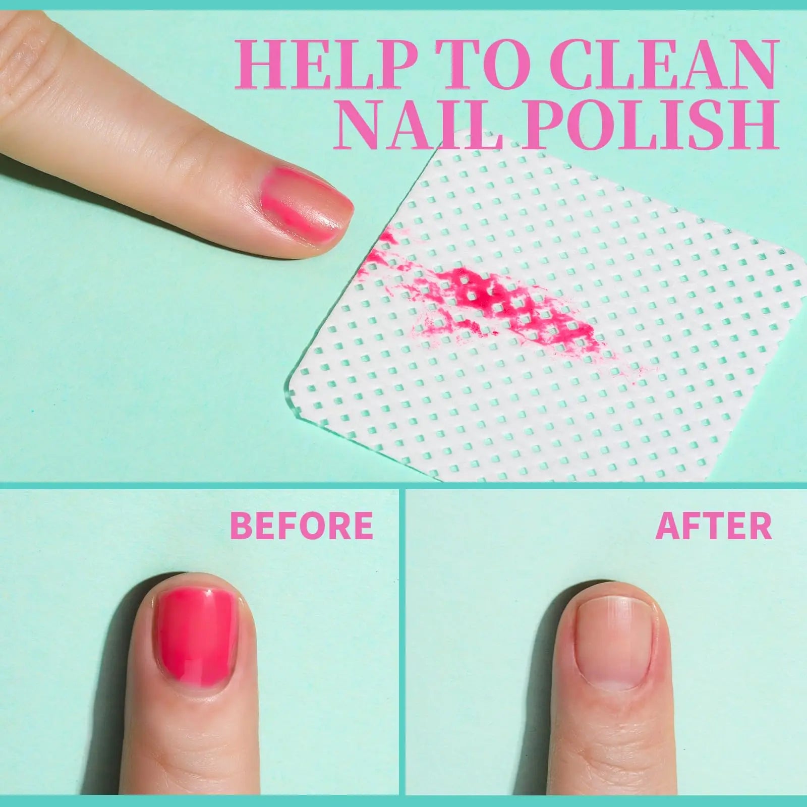 YIKOOLIN 200 Pieces Lint-Free Nail Wipes Professional Eyelash Extension Glue Wipes Nail Polish Removal Wipes for Salon Use
