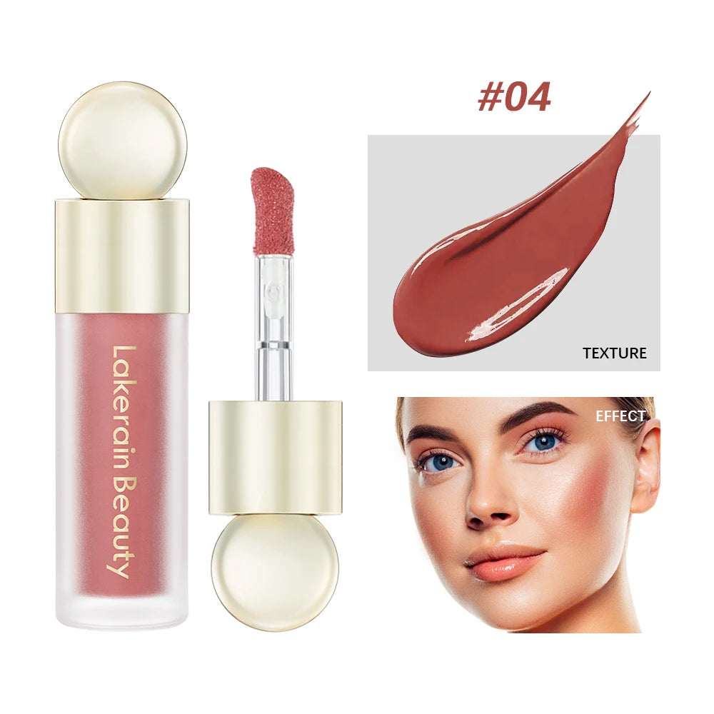7.5ml Matte Liquid Blush Velvet Blusher Orange Peach Face Pigment Lasting Beauty Natural Cheek Tint Cream Waterproof  Blush