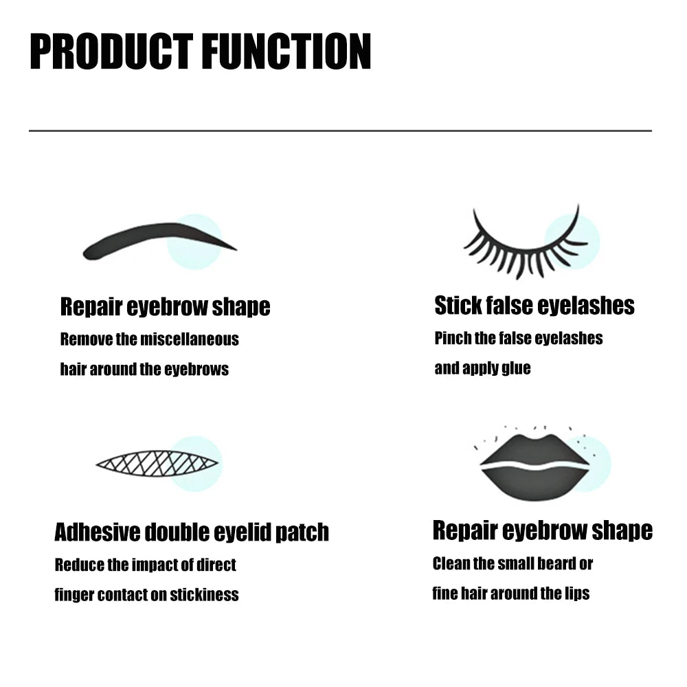 Colorful Eyebrow Tweezers Professional Stainless Steel Tweezers For Men and Women Beauty Clips Facial Hair Removal Makeup Tools