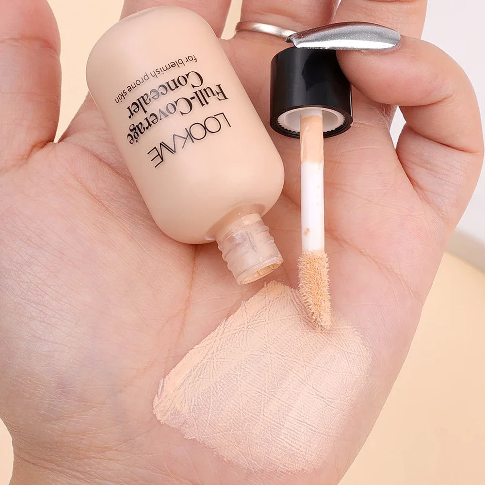 Waterproof Matte Concealer Cream Full Coverage Acne Dark Circles  Oil Control Lasting Liquid Foundation Facial Makeup Cosmetics