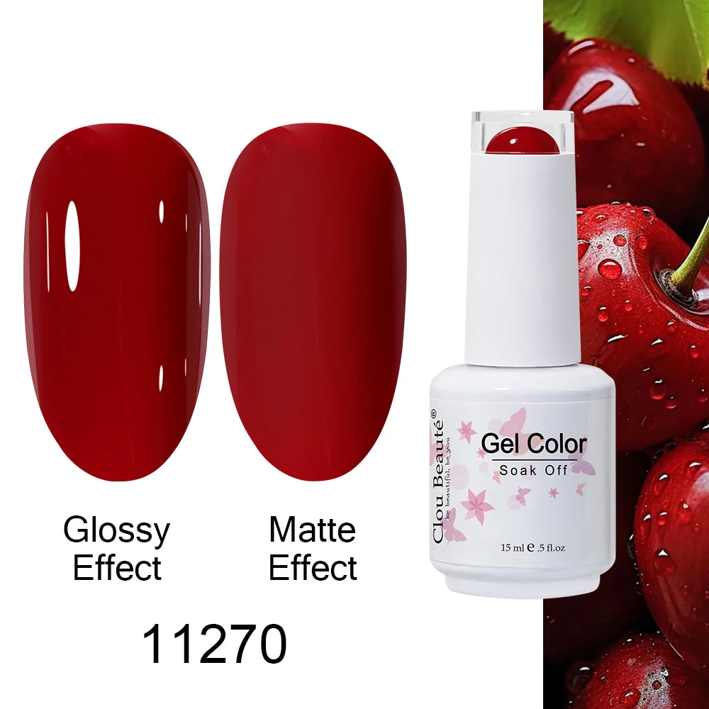 Clou Beaute Royal Blue Color Winter Trendy Semi Permanent Nail Art Manicure Varnishes Gel Nail Polish Hybrid Base Gel Top Coat