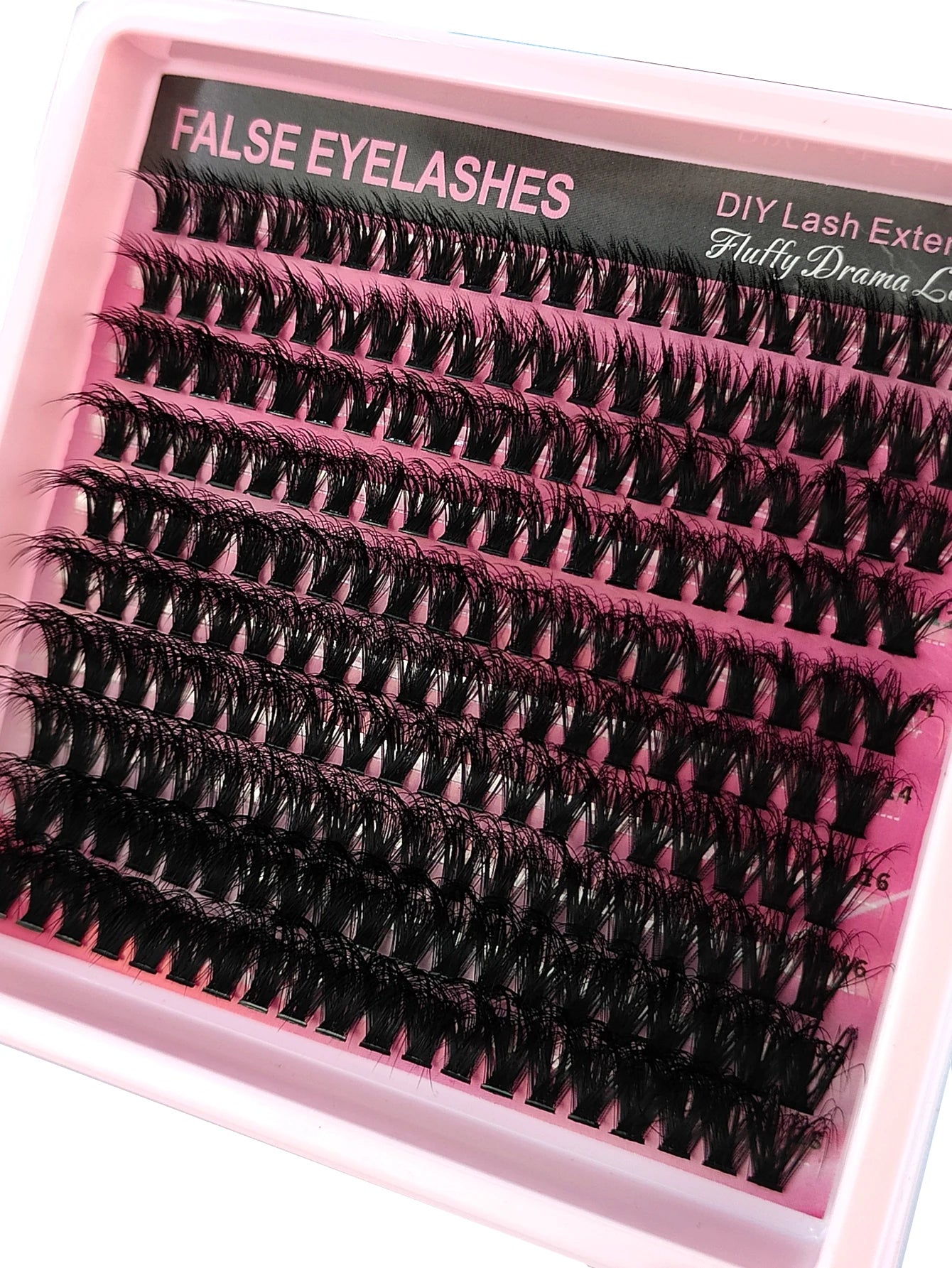 10Row 40D-200D 5D Fluffy Thick Lashes Clusters 10-18mmMix Wispy Individual Lashes Extensions Clusters DIY Makeup False Eyelashes