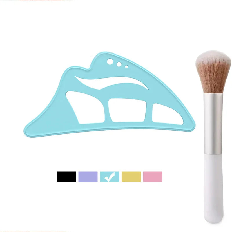 2pcs Silicone Eye Makeup Stencil Set Eyeshadow Auxiliary Tools for Novices Eyebrow & Under-Eye Liner Template Makeup Accessories