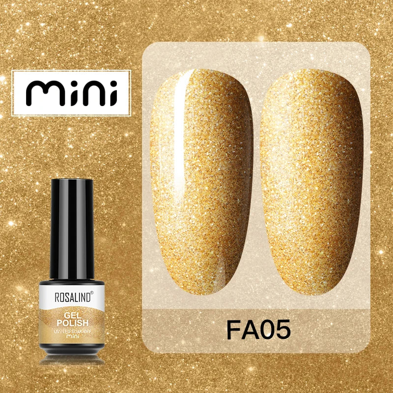 ROSALIND 7ml/15ml Summer Green Gel Nail Polish Semi Permanent Nail Art Manicure Soak Off Top Base Matt Hybrid Varnishes UV Gel