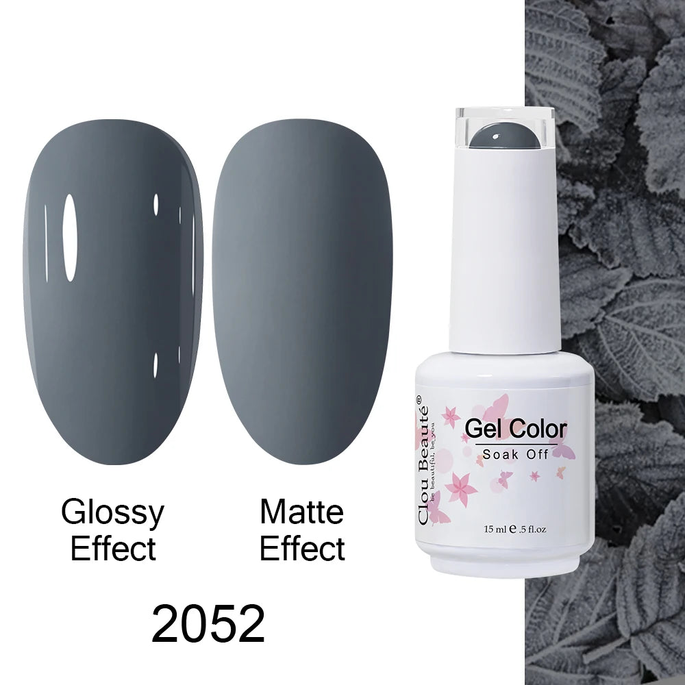 Clou Beaute Royal Blue Color Winter Trendy Semi Permanent Nail Art Manicure Varnishes Gel Nail Polish Hybrid Base Gel Top Coat