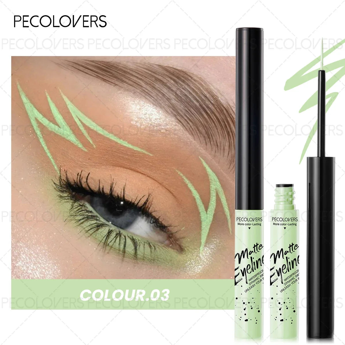 1PC Matte Color Eyeliner Pen Liquid, Durable, Easy to Color, Fast Drying, Smooth, Not Easy to Take Off Makeup