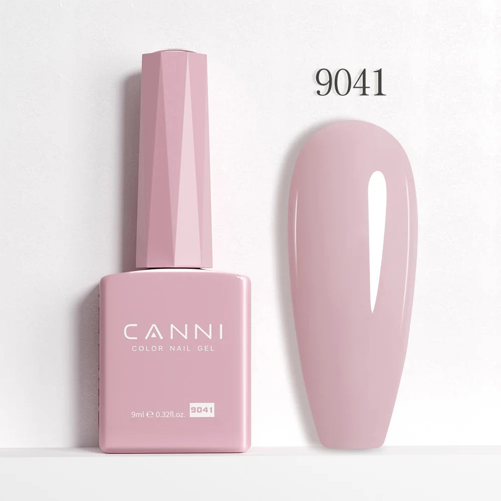 CANNI Hema Free Nail Gel Polish Fall Color Collection Semi Permanent Diamong Long Wear Top Coat Red Gorgeous JellyNude Color 9ml