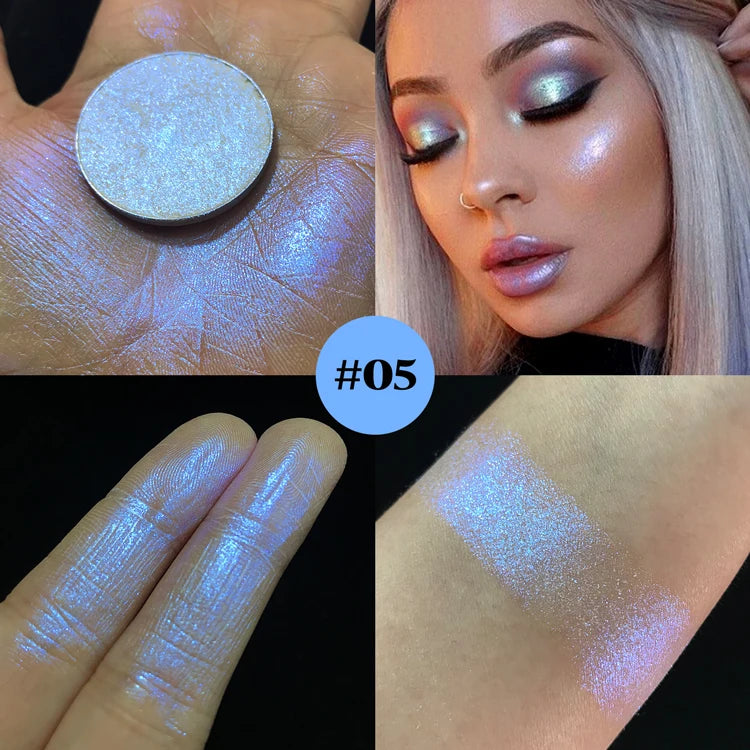 Monochrome Chameleon Highgloss Glitter Multi-use Eye Shadow Powder Glitter Metallic Aurora 3D Nose Shadow Brightening Cosmetic