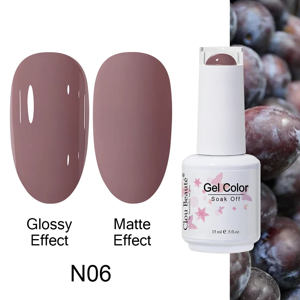 Clou Beaute Royal Blue Color Winter Trendy Semi Permanent Nail Art Manicure Varnishes Gel Nail Polish Hybrid Base Gel Top Coat
