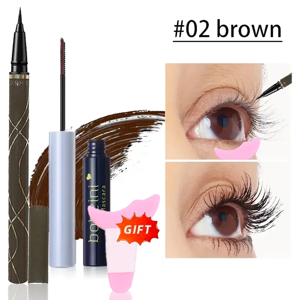 Silk Fiber Curling Mascara - Waterproof Lengthening & Volumizing