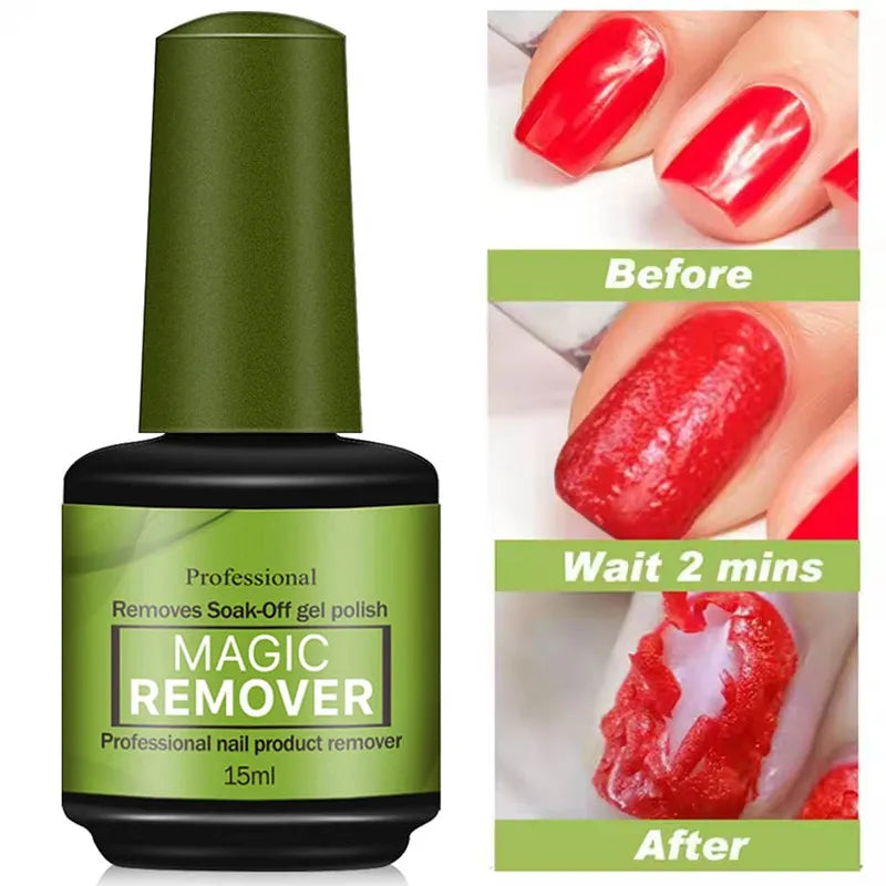 15ml Magic Fast Disarm Nail Gel Polish Remover Clean UV Soak Off Semi Permanent Varnish Nail Art Removal Tools Manicure202