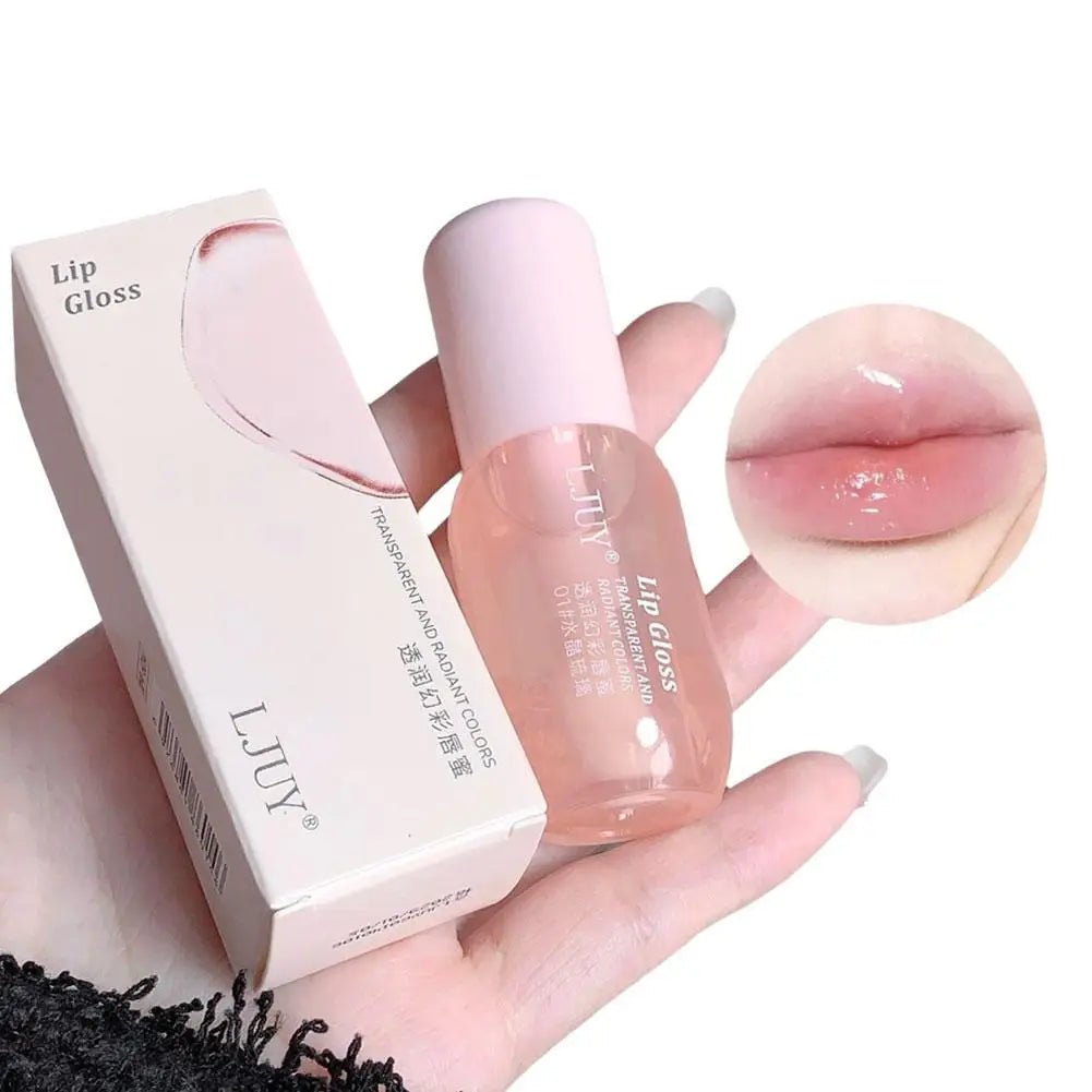 Moisturizing Lip Oil - Hydrating Transparent Jelly Lip Balm