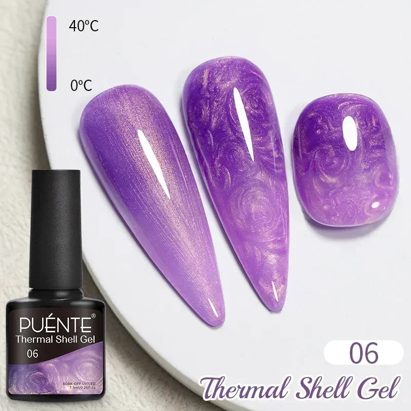 7.5ML Summer Fruit Series Cat Magnetic Gel Nail Polish Green Purple Pink Cat Eye Gel Soak Off UV Nail Art Varnish For Manicure