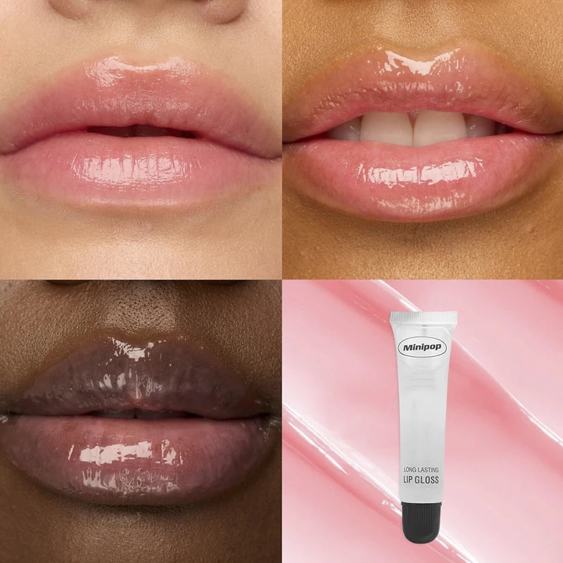 Clear Lip Gloss Plumper - 2pcs Moisturizing & Hydrating Set