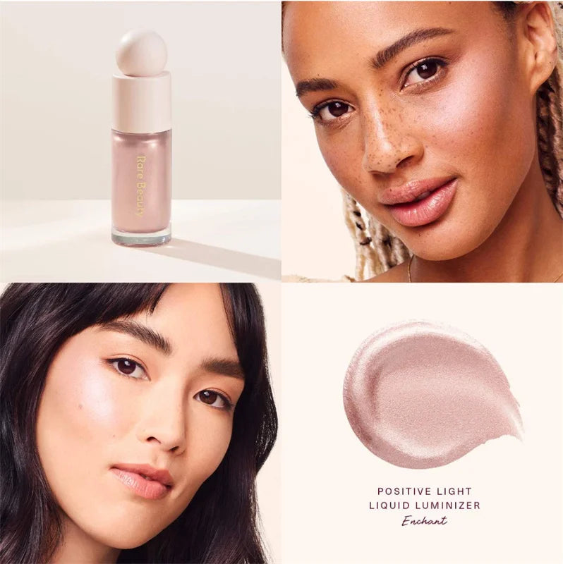 Rare Beauty Positive Light Liquid Contour Luminizer Highlight Contouring Liquid Blush Makeup Face Shimmer Shine Lipstick Makeup