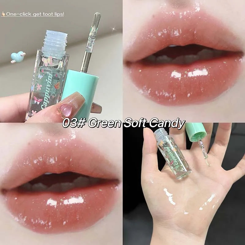 Moisturizing Shimmer Lip Gloss - Hydrating Jelly Mirror Glaze