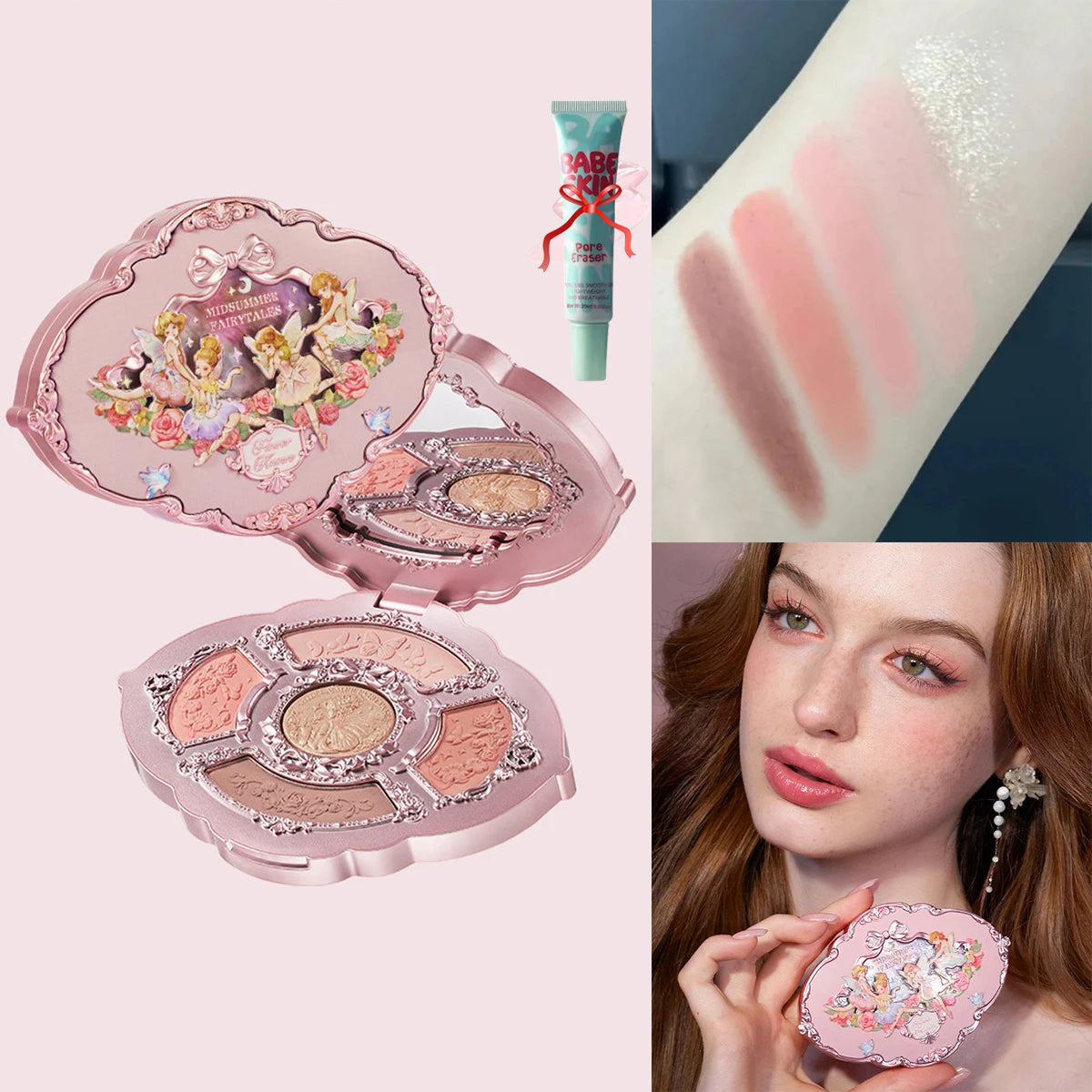 Flower Knows Chocolate Wonder-Shop 8-Color Eyeshadow Palette