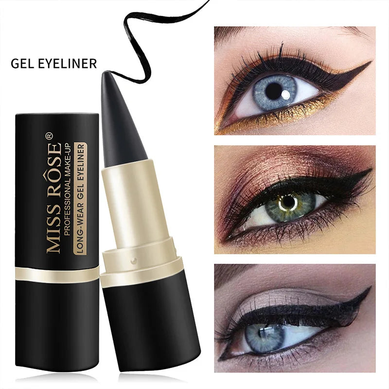 Waterproof eyeliner, long-lasting gel eyeliner for professional makeup, 2 pieces