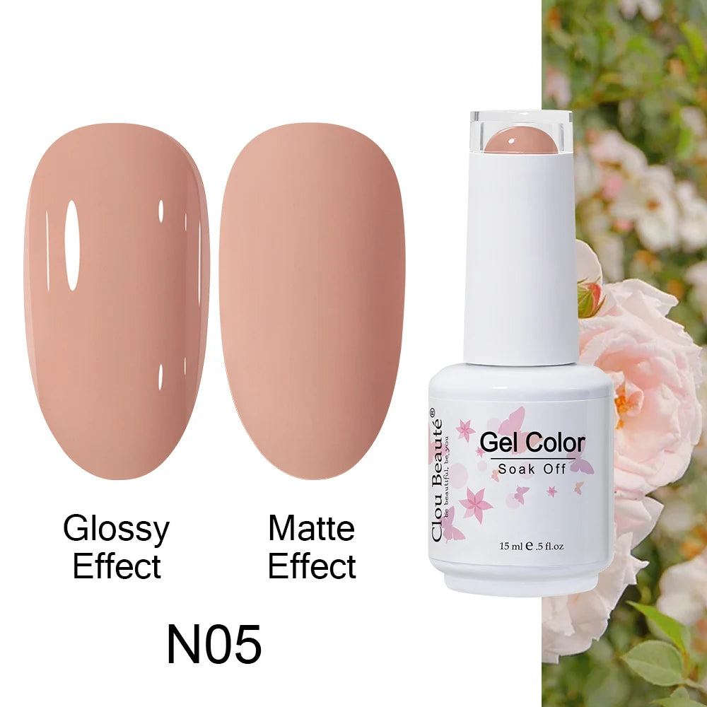 Clou Beaute Royal Blue Color Winter Trendy Semi Permanent Nail Art Manicure Varnishes Gel Nail Polish Hybrid Base Gel Top Coat