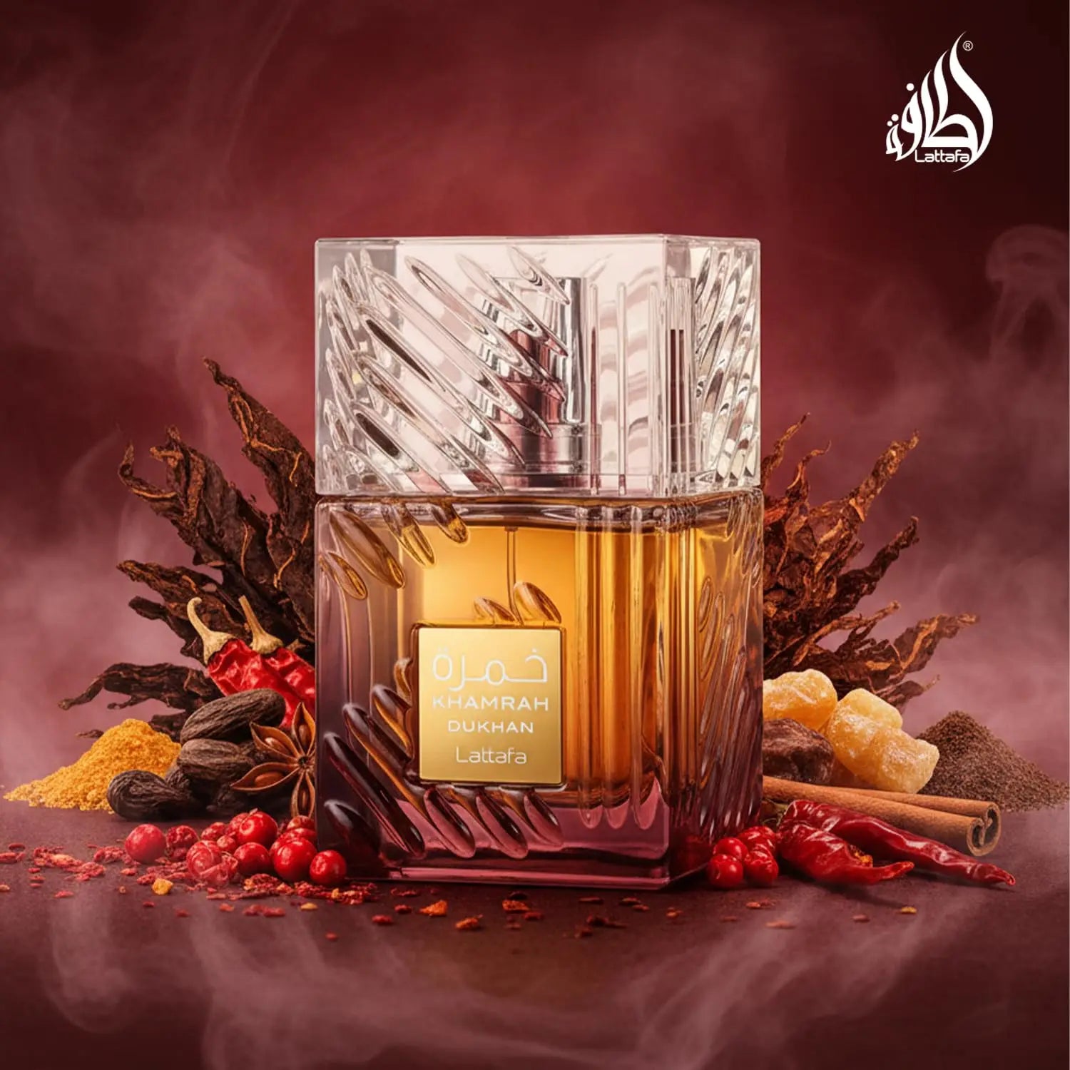 Lattafa Khamrah Dukhan Unisex Eau de Toilette Spray, 3.4 oz/100 ml