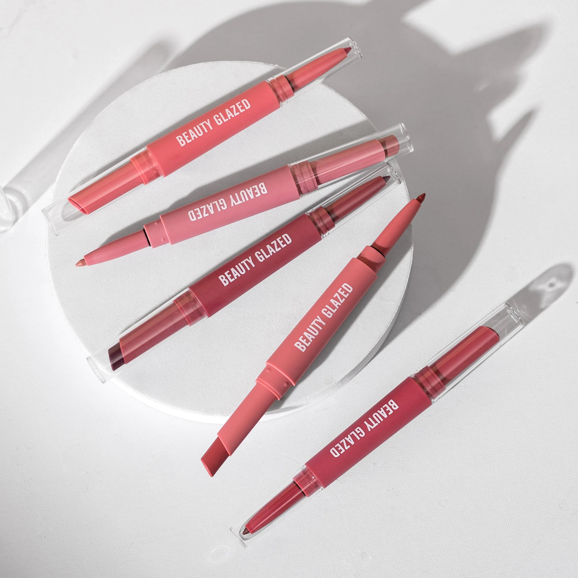Lip Liner And Lipstick Pen, 2-in-1 Double-headed Lipstick Set , Waterproof Long Lasting Matte Lipstick Gift, Suitable For Daily
