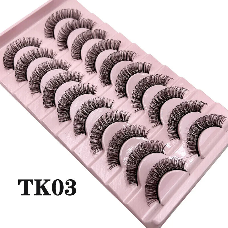 Russian Strip Lashes Makeup Lashes 25mm 3D Mink Volume Fluffy Natural False Eyelashes Thick Dramatic Mink Eyelashes Wholesale