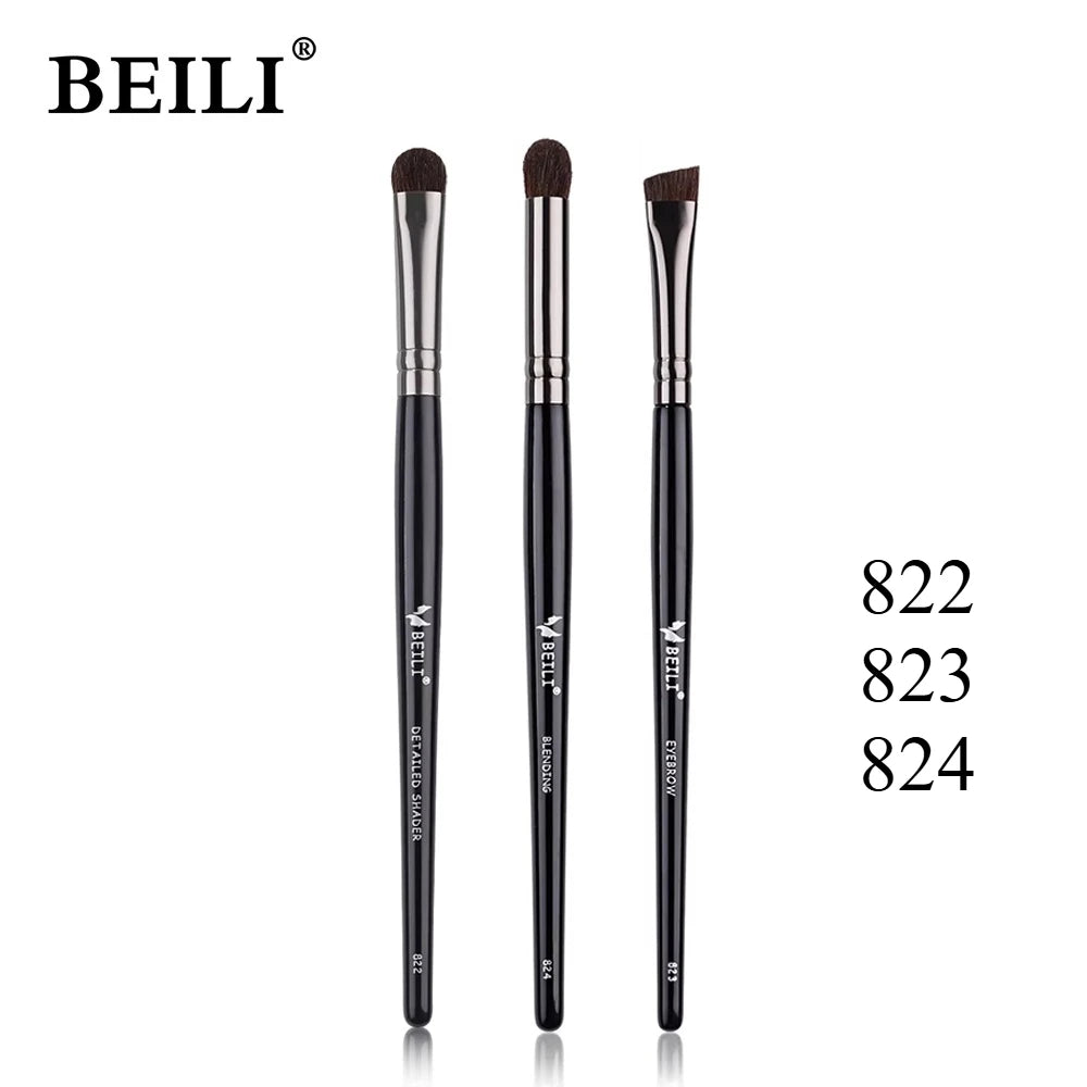 3pcs Makeup Brush Set,Blade eyeliner brush fine oblique head eyebrow brush outline eyeliner ultra-thin eye shadow brush makeup b
