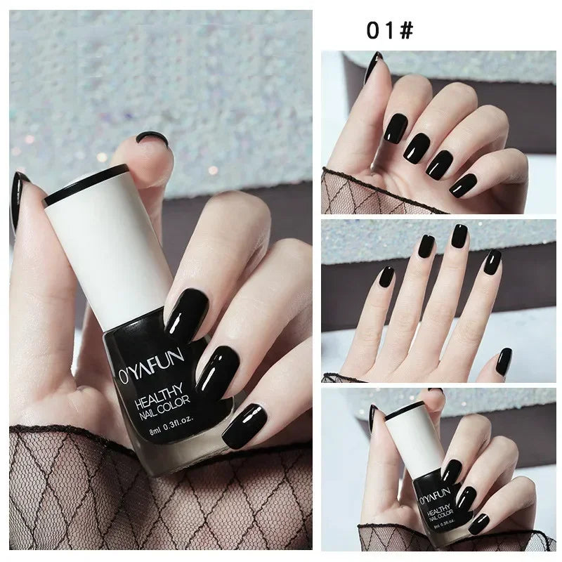 No-bake Nail Polish Nail Art Tearable Quick Dry Normal Without Lamp Nail Polish Glitter Sequins UV Varnish Nails Tools
