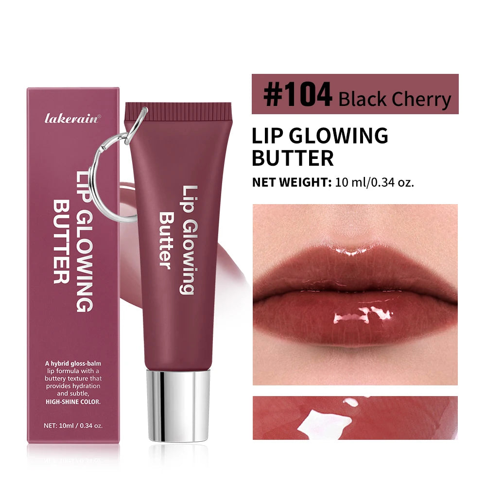 Lip Gloss Lip Oil Plumper Long Lasting Keychain Glowing Butter Moisturizing Pink Nourishing Makeup Care Hydrating Lipstick