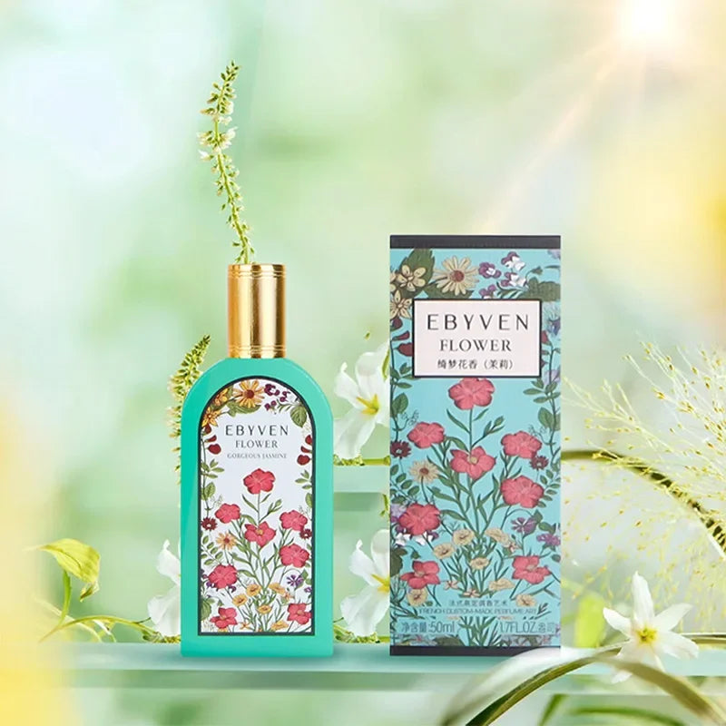 Classic Luxury Brand Women Perfume Flirting Pheromone Charm Perfume Fresh Jasmine Scent Lasting Eau De Parfum Charm Perfume Gift