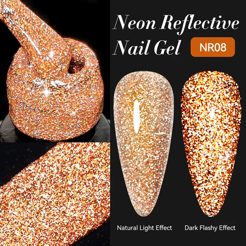 LILYCUTE 5ml Super Bright Metallic Painting Liner Gel Nail Polish UV LED Painting Gel Nail Art Drawing Stripe Pull Line UV Gel