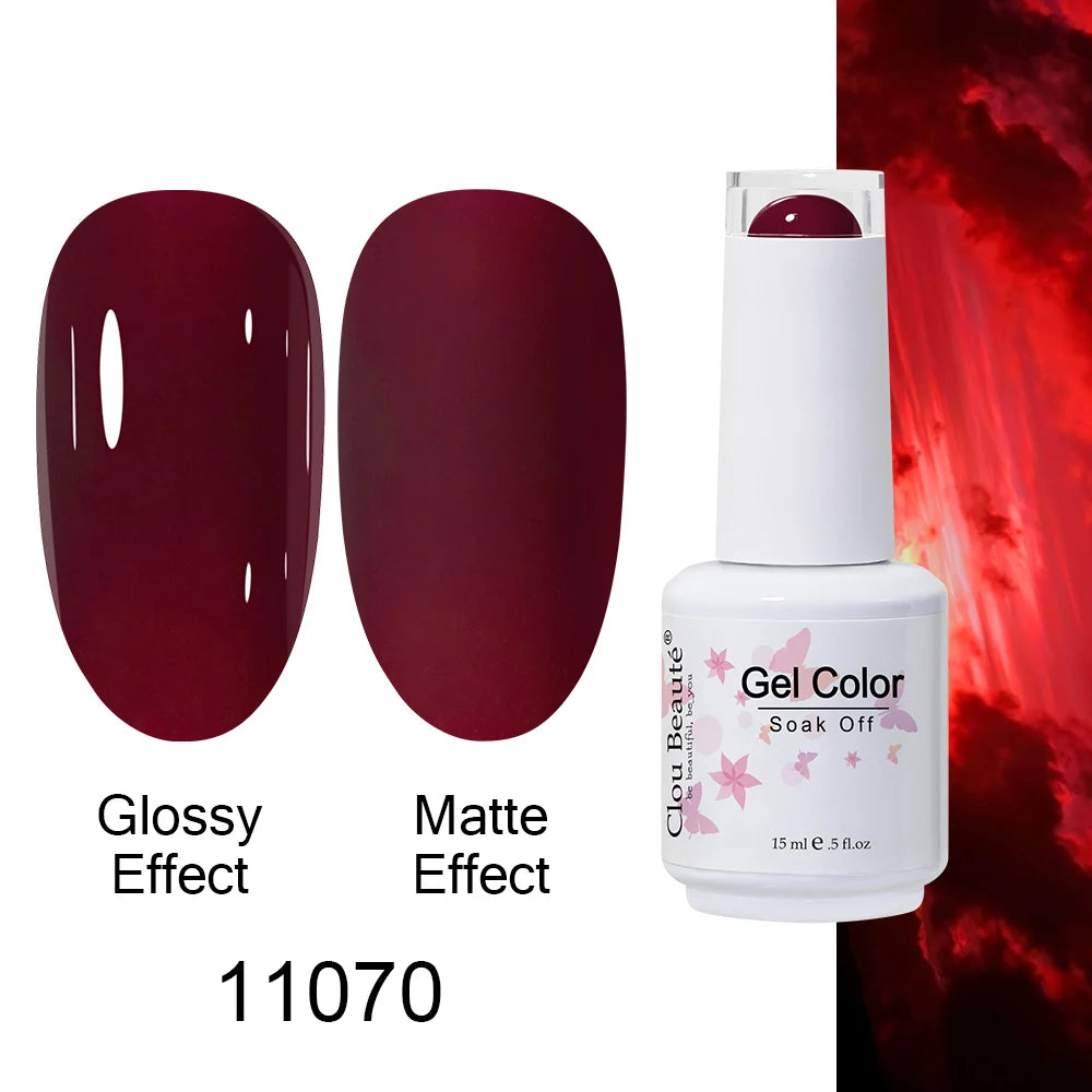 Clou Beaute Royal Blue Color Winter Trendy Semi Permanent Nail Art Manicure Varnishes Gel Nail Polish Hybrid Base Gel Top Coat