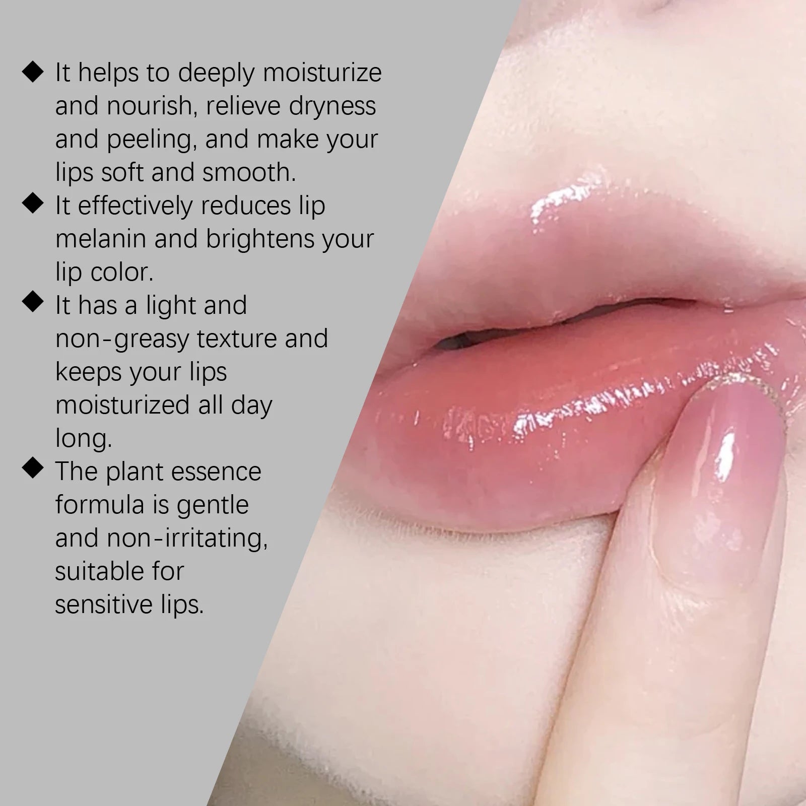Hyaluronic Acid Moisturizing Lipstick , Refreshing, Hydrating and Preventing Cracking Diluting Lip Lines Daily Care Lip Balm ﻿
