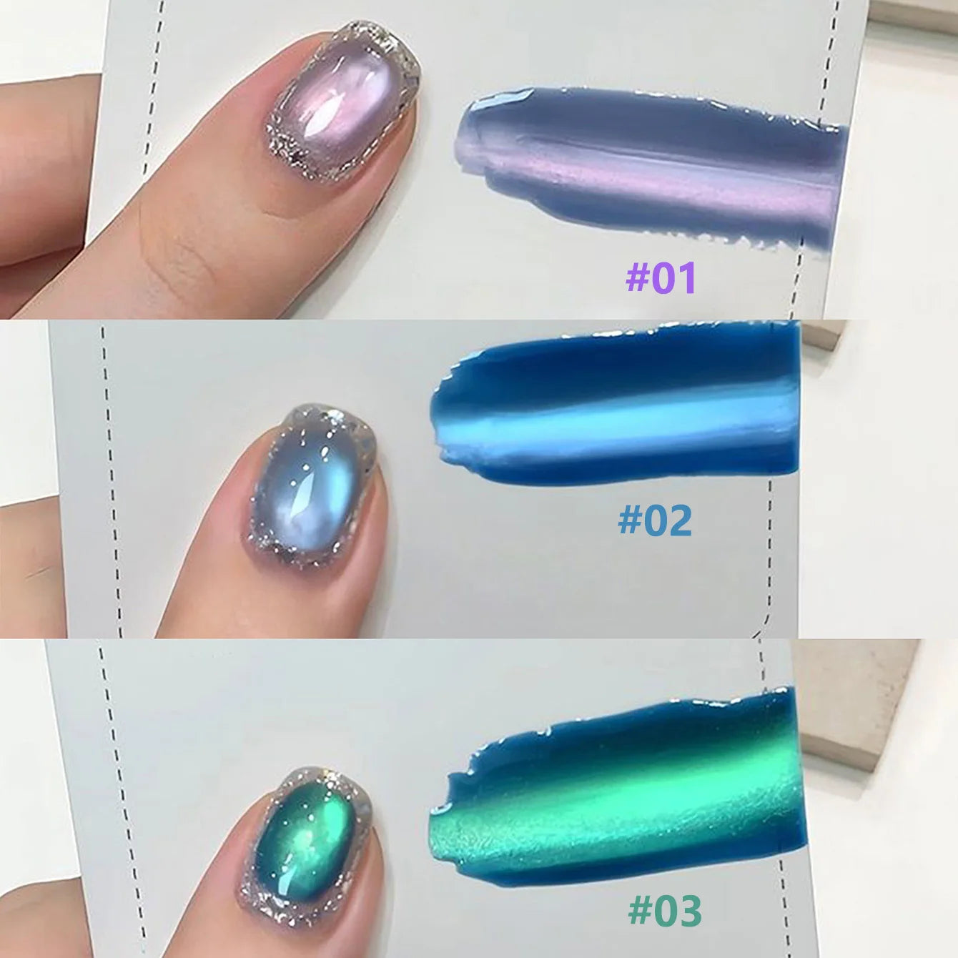 MIANEL 12ML Emperor Green Cat Eye Gel Nail Polish Whitenning Nails Green Nails Suitable For Nail Salons Nail Supplies  1-21pcs