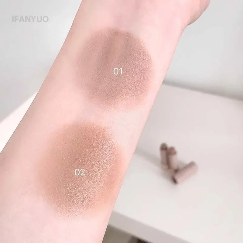 Gray Brown Bronzer Contouring Stick Waterproof Cream Texture Moisturizing Shadow Contouring Pen Face Concealer Cosmetics Makeup