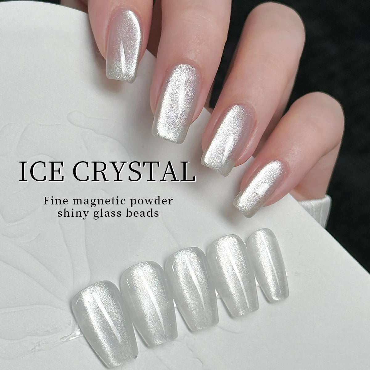 XEIJAYI 3pcs 15ml White Plain water cat's eye Magnetic Gel Nail Polish - Ultra Shine, Quick-Dry, Soak-Off UV/LED Varnish for Stu