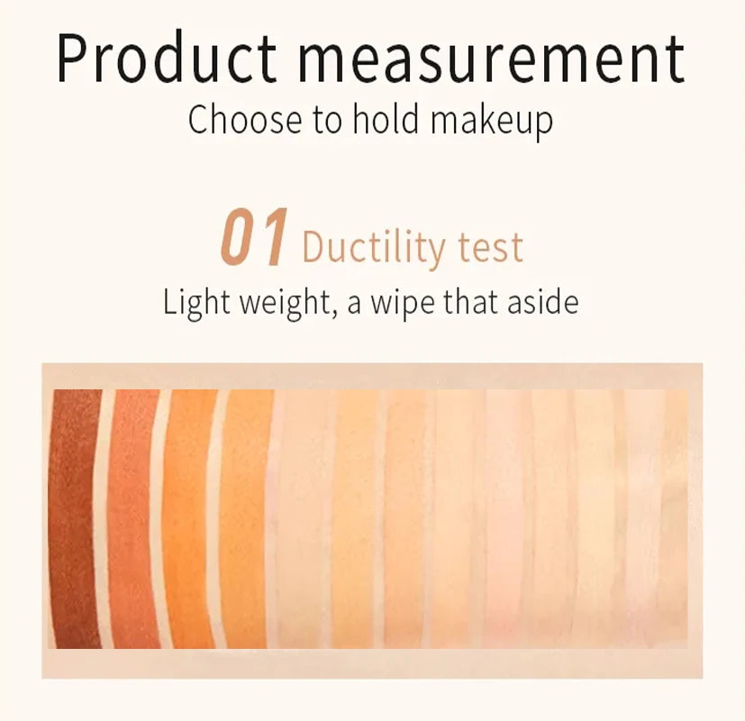 Full Coverage Lightweight Foundation Stick Contour Face Makeup Lasting Nude Foundation Base Hide Blemish Bronzer Cosmetics Brush