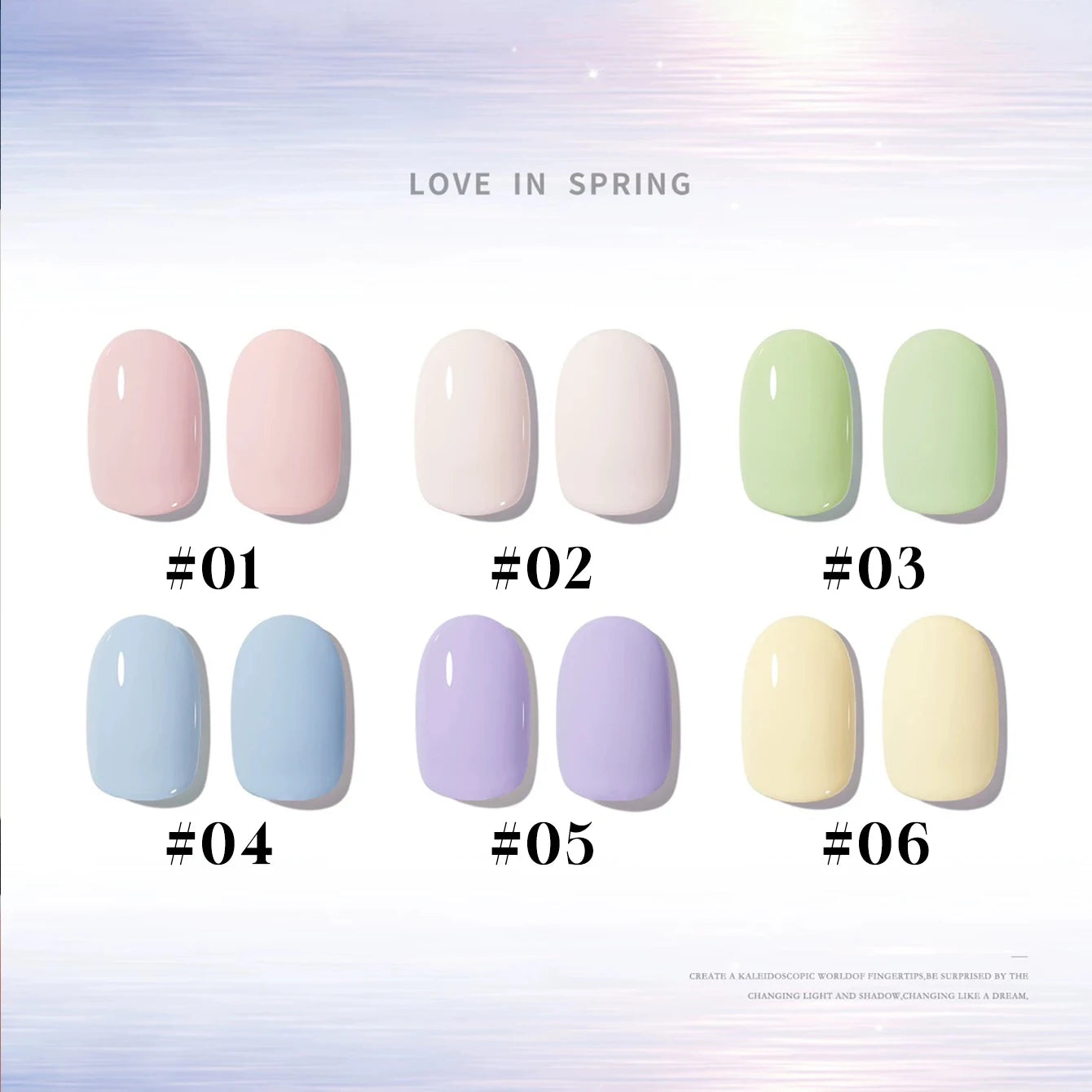 MIANEL 12ML 1-6PCS 2026 New Release Jelly Dopamine Candy Gel Nail Polish - Multi-Color Nude Sheer Finish Bestseller