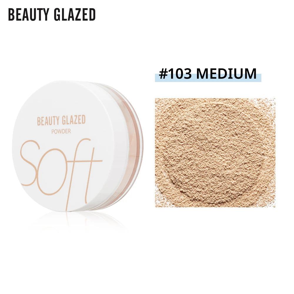 Beauty Glazed 4 ColorsMatte Loose Powder Natural Waterproof Long-Lasting Concealer Banana Powder for Makeup