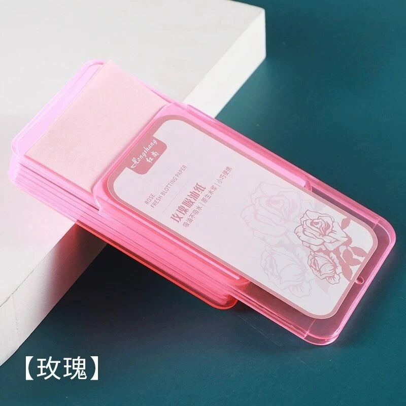 300PcsFace Oil Absorbing Paper Summer Oil Control Wipes Absorbing Sheet Oily Paper Face Cleansing  Makeup Tool Face Oil Blotting