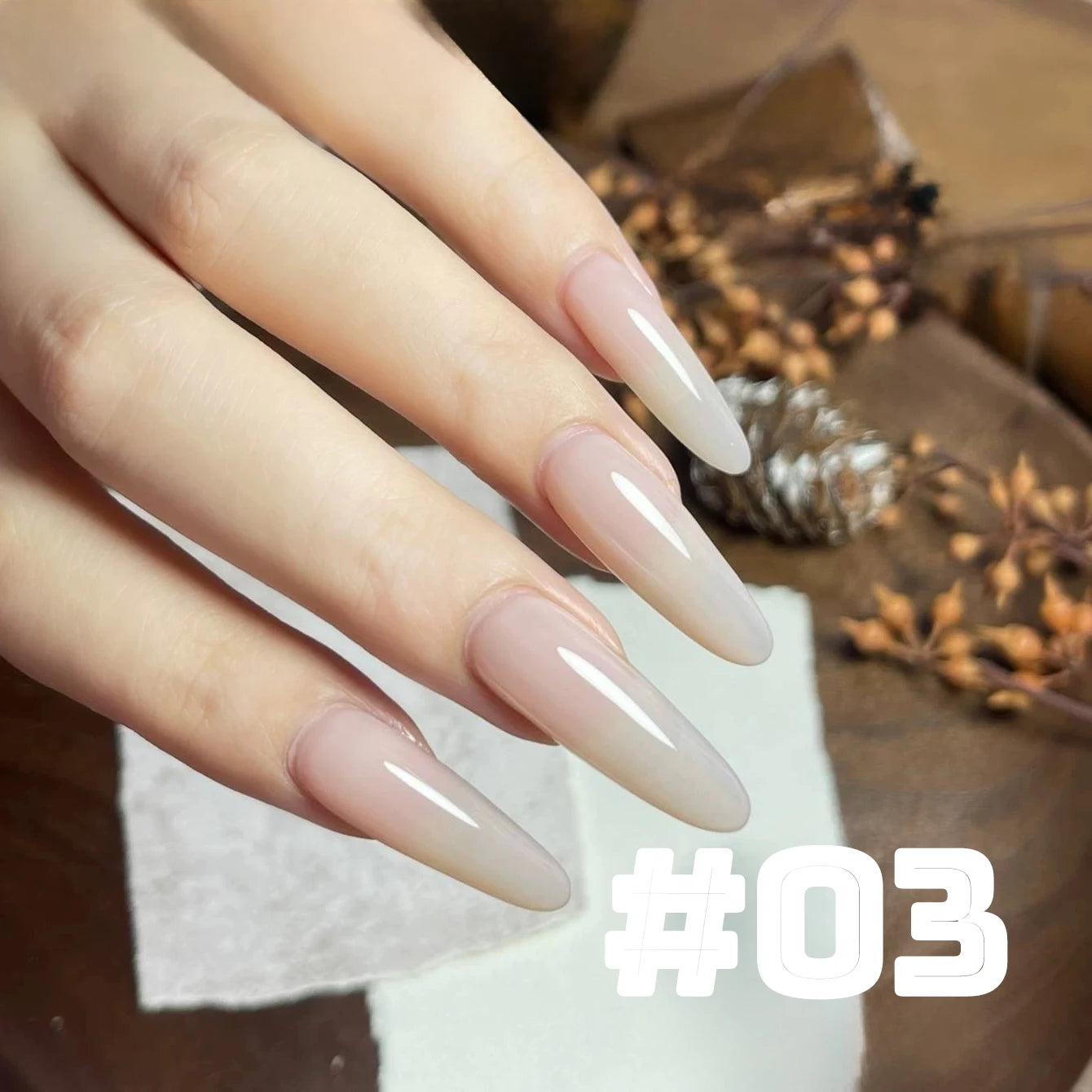 MIANEL  12ML Japanese Style Fairy Gel Nail Polish White Pink Nude Color Ice Clear Nail Polish Pink Nails Summer Nails 1-24pcs