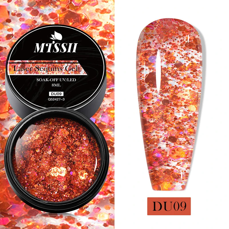 Mtssii 8ml Metallic Painting Nail Gel Polish Gold Silver Creative Elastic Nail Gel for PaintingDrawing Magic Mirror Gel Varnish