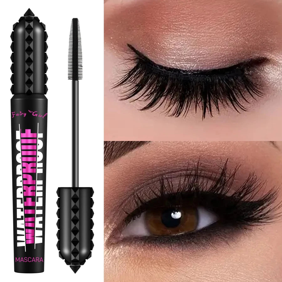 Black Waterproof Mascara - 4D Lengthening & Curling Effect