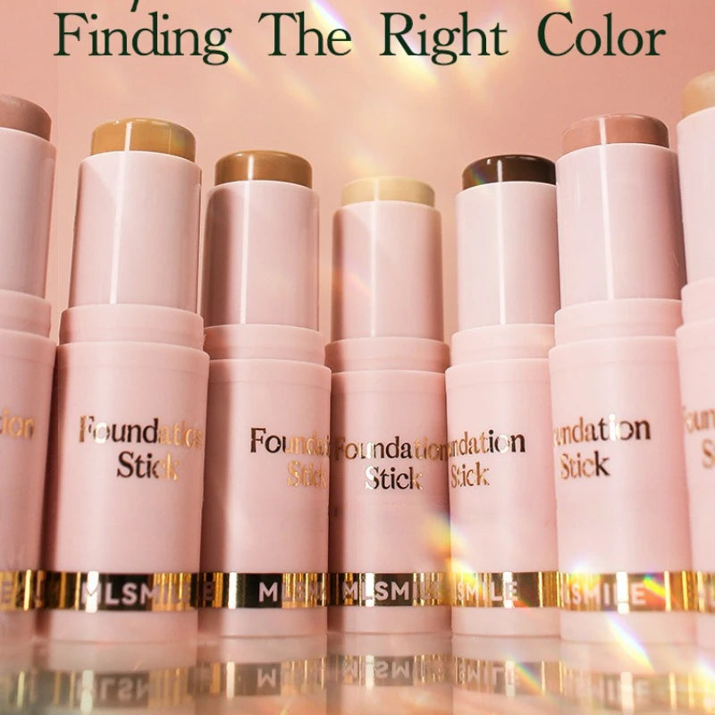 Face Makeup Stick Foundation Cream 6 Color Moisturizing Full Coverage Dark Skin Tone Natural Matte Concealer Professional Makeup