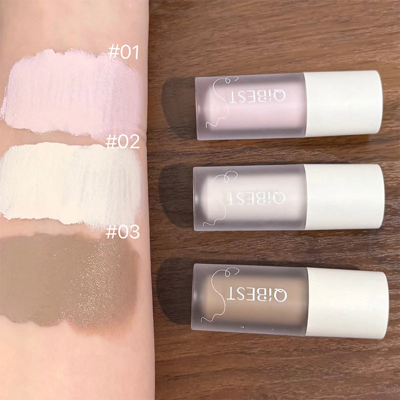 QIBEST Liquid Contour Highlighter Multi-purpose Blush Cream Matte Face Blusher Cheek Tint Bronze Contouring Makeup For Women