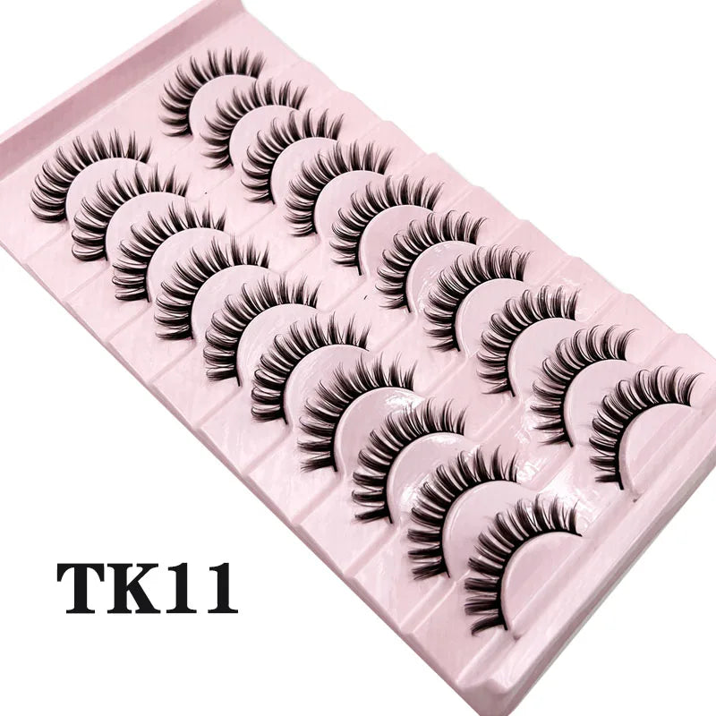 Russian Strip Lashes Makeup Lashes 25mm 3D Mink Volume Fluffy Natural False Eyelashes Thick Dramatic Mink Eyelashes Wholesale