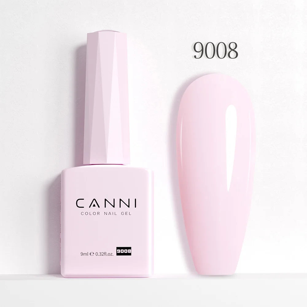 CANNI Hema Free Nail Gel Polish Fall Color Collection Semi Permanent Diamong Long Wear Top Coat Red Gorgeous JellyNude Color 9ml